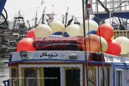 Image du Maroc Professionnelle de  Le bateau de pêche "Toubkal" au port de Laayoune, Lundi 8 Mars 2010. (Photo / Abdeljalil Bounhar)